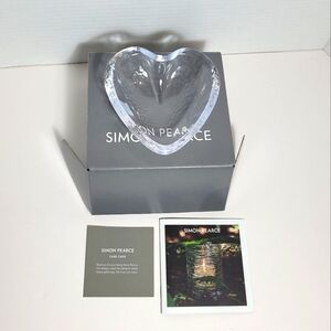 Simon Pearce Heart Trinket Dish Vintage 1990s NWT NOS